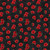 Oh Canada 11, poppies scattered on black