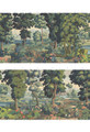 Verdure Landscape, printed mural wallpaper by Paul Montgomery. Full color panel layout.