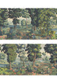Verdure Landscape, printed mural wallpaper by Paul Montgomery. Full color panel layout.