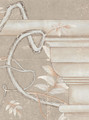 Wisteria, printed mural wallpaper by Paul Montgomery. Up-close detail shot.