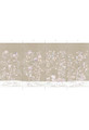 Climbing Blossom, printed mural wallpaper by Ariel Okin for Paul Montgomery. Putty panel layout.