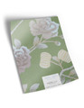 10" x 13" sample of Climbing Blossom; light green chinoiserie