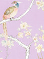 Lavena, printed mural wallpaper by Paul Montgomery. Lavender detail shot.