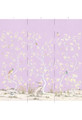 Lavena, printed mural wallpaper by Paul Montgomery. Lavender panel layout.