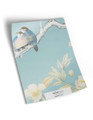 10" x 13" sample of Lavena; cyan chinoiserie