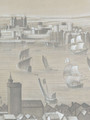 London Skyline Hand-Painted  Original