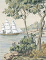Grand Haven Watercolor Panel 10