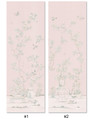 Porcelains Diptych Rose Panels 1 and 2