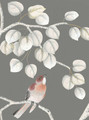 Aspens, printed mural wallpaper by Paul Montgomery. Rock detail shot.