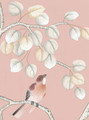 Aspens, printed mural wallpaper by Paul Montgomery. Shell detail shot.