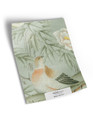 10" x 13" sample of Belva; green chinoiserie
