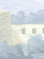 Bordeaux, printed mural wallpaper by Paul Montgomery. Up-close detail shot.