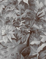 Brazil, printed mural wallpaper by Paul Montgomery. Grey detail shot.