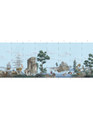 Carlotta, printed mural wallpaper by Paul Montgomery. Panel layout.