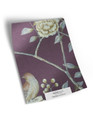 10" x 13" sample of Chai Wan; amethyst purple chinoiserie