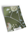 10" x 13" sample of Chai Wan; moss green chinoiserie
