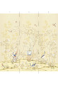 Chai Wan Triptych, printed mural wallpaper by Paul Montgomery. Cream panel layout.