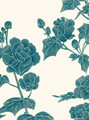 Chanteur White, printed mural wallpaper by Paul Montgomery. Adriatic detail shot.