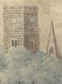 Derbyshire Antiqued, printed mural wallpaper by Paul Montgomery. Classic detail shot.