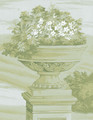 English Garden, printed mural wallpaper by Ariel Okin for Paul Montgomery. Detail shot.
