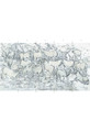 Equus, printed mural wallpaper by Paul Montgomery. Grey panel layout.