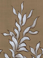Hedgerow, printed mural wallpaper by Paul Montgomery. Peanut detail shot.