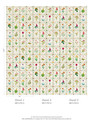 Floribunda, printed mural wallpaper by Paul Montgomery. Panel layout.