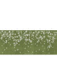 Gingko, printed mural wallpaper by Paul Montgomery. Moss panel layout.