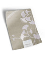 10" x 13" sample of Gingko; beige chinoiserie