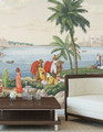 India, printed mural wallpaper by Paul Montgomery. Classic panoramic in room.