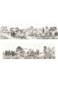 Japanese Landscape, printed mural wallpaper by Paul Montgomery. Panel layout.