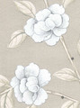 Lantilly Grey, printed mural wallpaper by Paul Montgomery. Up-close detail shot.