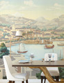 Macau Bay, printed mural wallpaper by Paul Montgomery. Full Color panoramic in room. Macau Bay, printed mural wallpaper by Paul Montgomery. Full Color panoramic in room.
