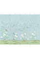 Maysong, printed mural wallpaper by Paul Montgomery. Spring panel layout.