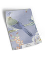 10" x 13" sample of Maysong; purple chinoiserie