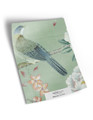 10" x 13" sample of Maysong; green chinoiserie