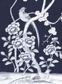 Maysong Charcoal. printed mural wallpaper by Paul Montgomery. Dusk detail shot.