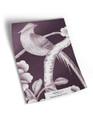 10" x 13" sample of Maysong Charcoal; purple chinoiserie