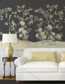 Maysong Charcoal Wainscot | The Mural Source by Paul Montgomery