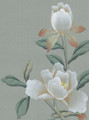 Maysong Jade, printed mural wallpaper by Paul Montgomery. Up-close detail shot.