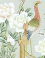 Maysong Mint Triptych, printed mural wallpaper by Paul Montgomery. Detail shot.