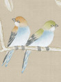 Maysong Pearl, printed mural wallpaper by Paul Montgomery. Up-close detail shot.