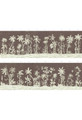 Mizner Beach, printed mural wallpaper by Ariel Okin for Paul Montgomery. Umber panel layout.