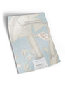 10" x 13" sample of Mizner Beach; blue chinoiserie