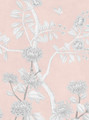 Mughal Garden, printed mural wallpaper by Paul Montgomery. Shell detail shot. Mughal Garden, printed mural wallpaper by Paul Montgomery. Shell detail shot.