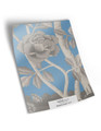 10" x 13" sample of Mughal Garden; blue chinoiserie