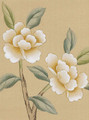 Nanjing Beige, printed mural wallpaper by Paul Montgomery. Up-close detail shot.