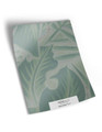 10" x 13" sample of Oasis; green modern mural