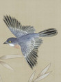 Palace Garden Bright Beige, printed mural wallpaper by Paul Montgomery. Up-close detail shot.