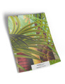 10" x 13" sample of Palmetum; green modern mural
